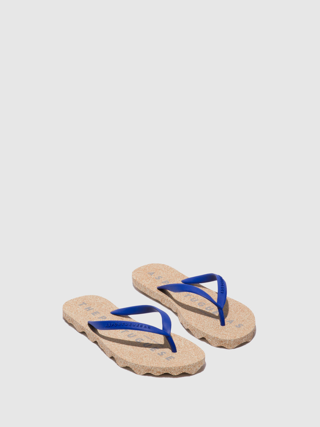 Beach Flip-Flops BASE Blue Rubber Strap