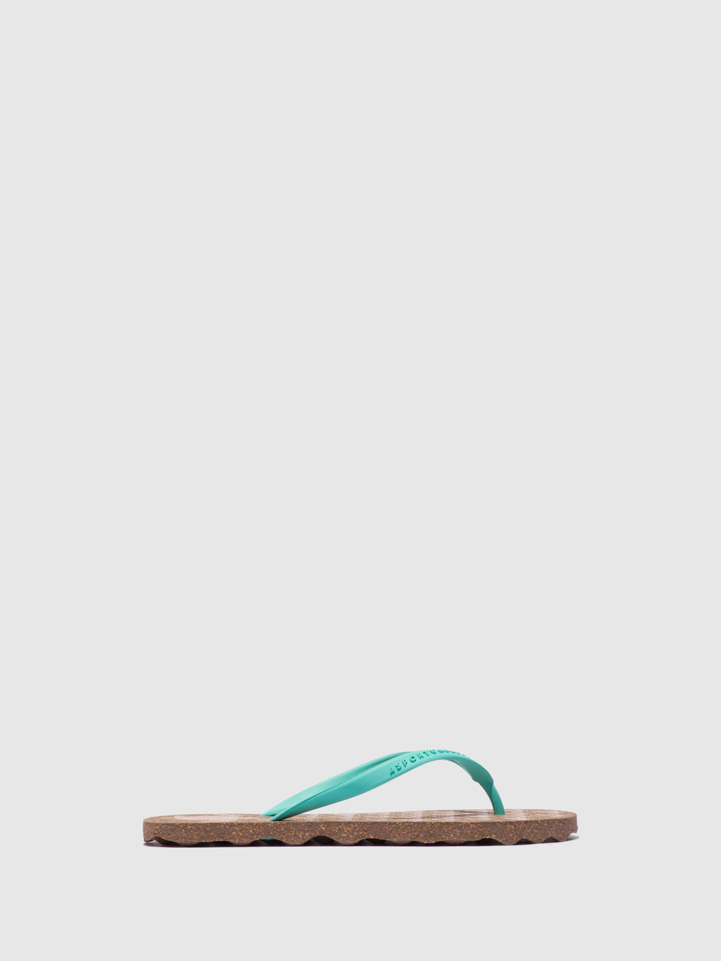 Beach Flip-Flops TURTLE Blue Rubber Strap