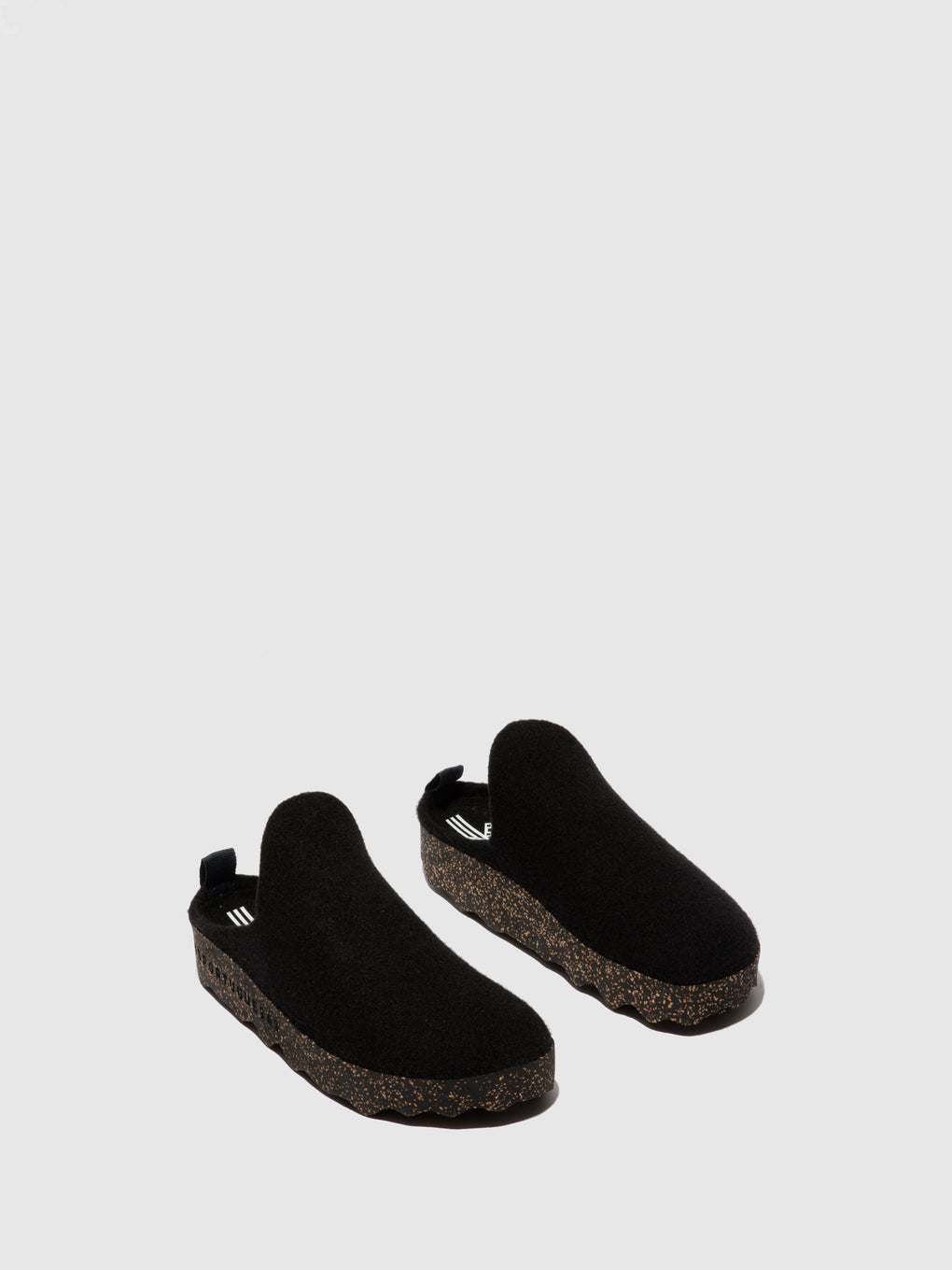 Round Toe Mules COME Black
