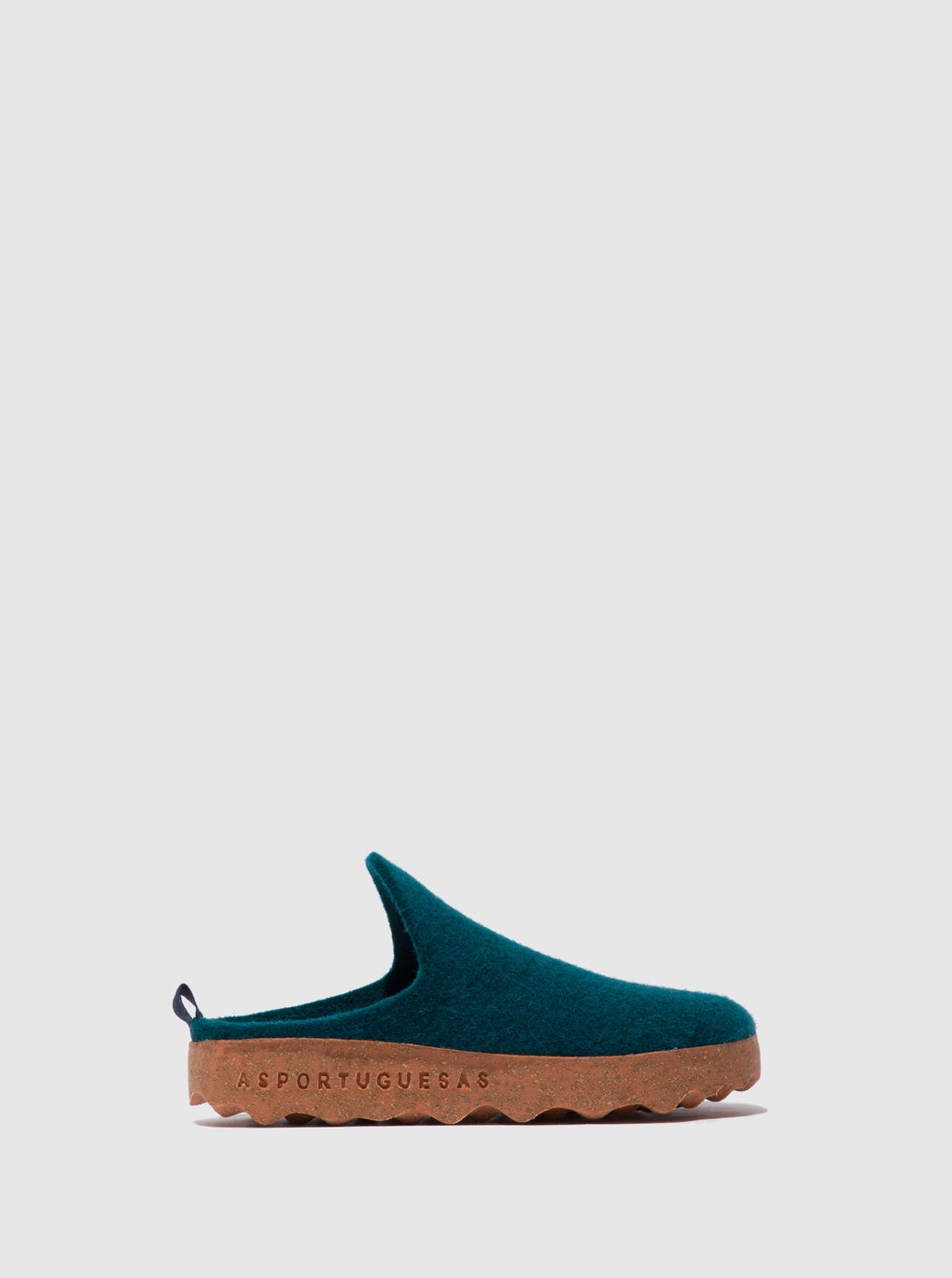 Round Toe Mules COME PEACOCK BLUE