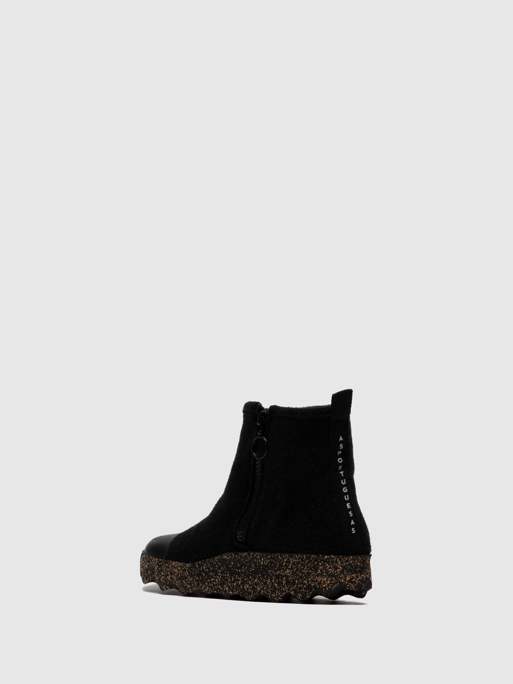Zip Up Boots COSY Black