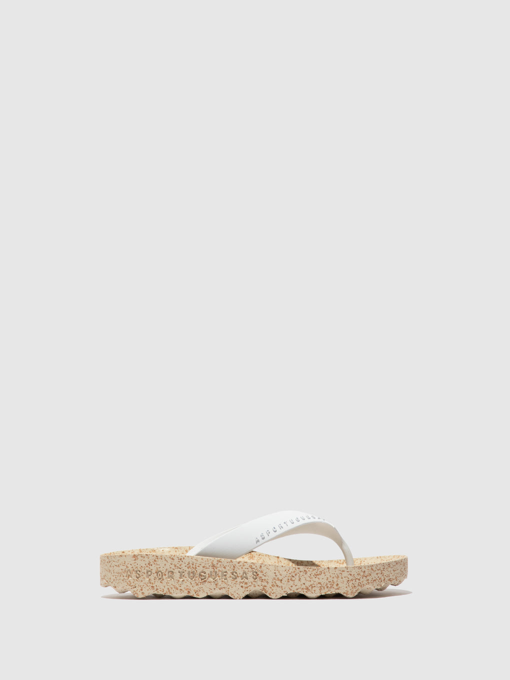 Casual Flip-Flops FEEL White Rubber Strap
