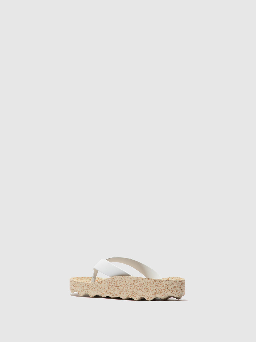 Casual Flip-Flops FEEL White Rubber Strap