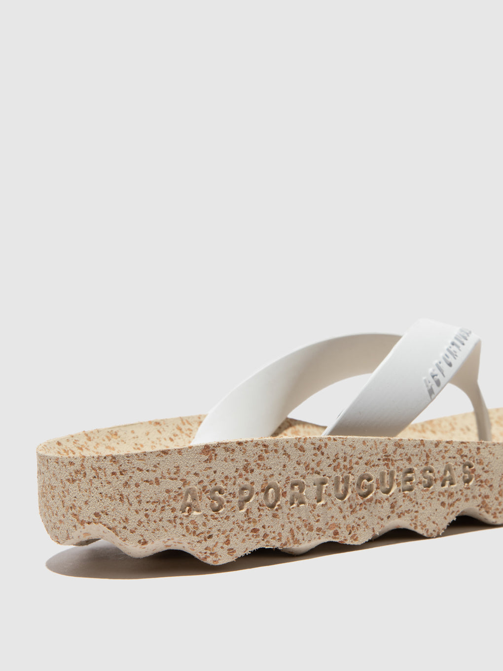 Casual Flip-Flops FEEL White Rubber Strap