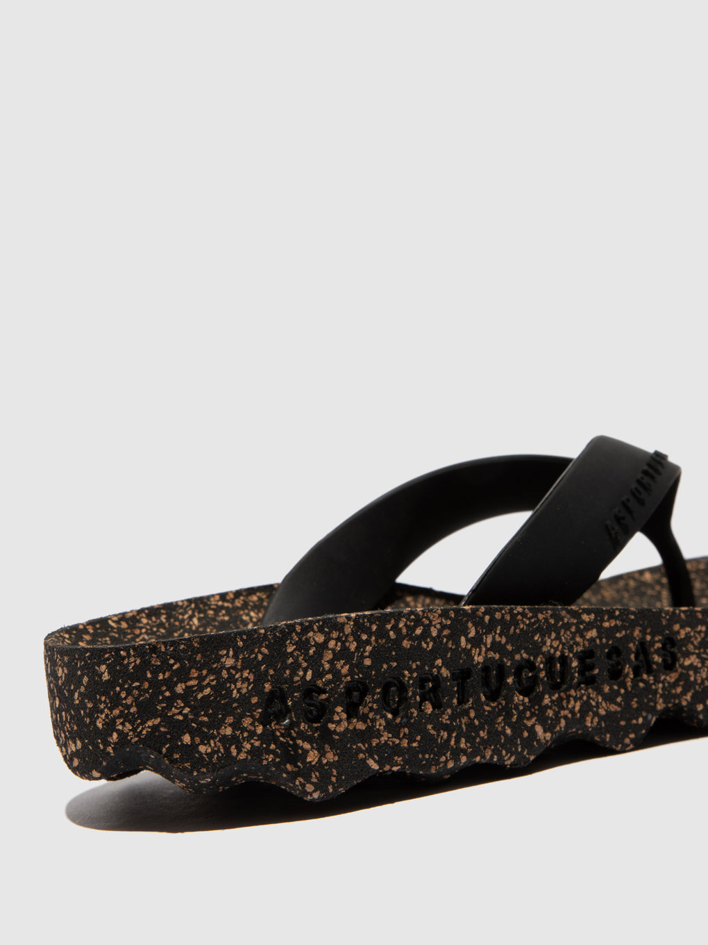 Casual Flip-Flops FEEL Black Rubber Strap