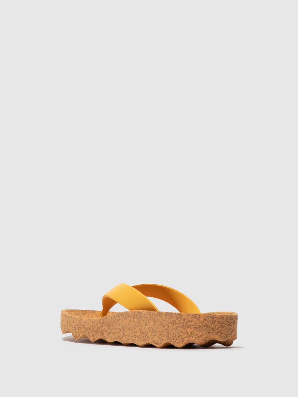 Platform Flip-Flops FEEL Yellow & yellow strap