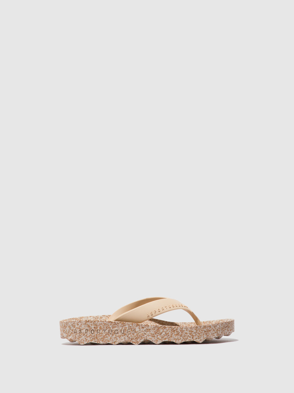 Platform Flip-Flops FEEL Milky & beige strap