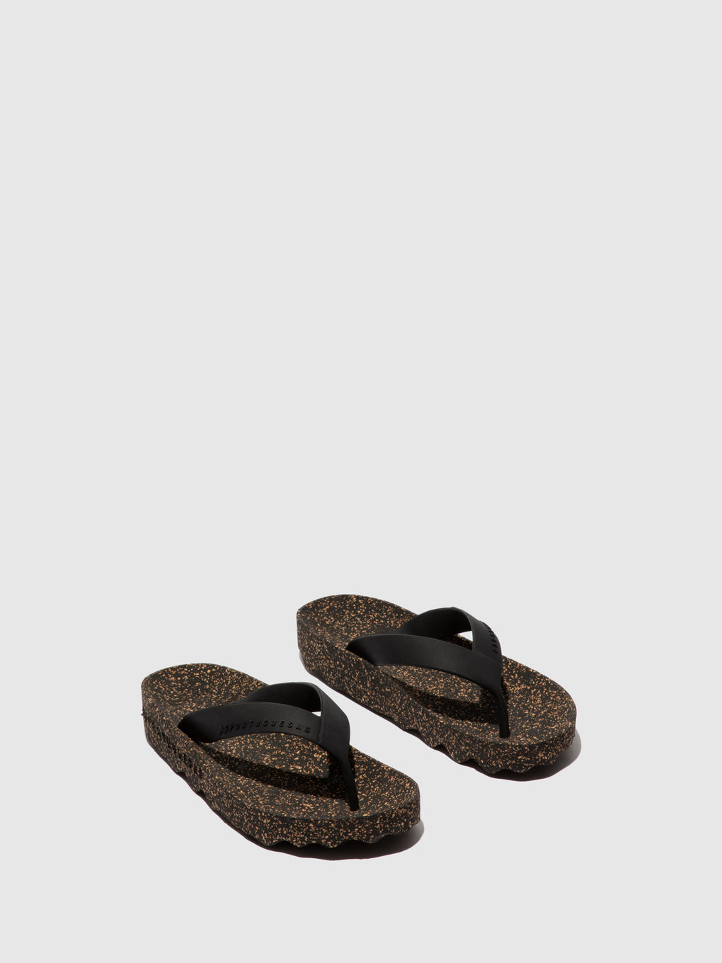 Casual Flip-Flops FEEL Black Rubber Strap