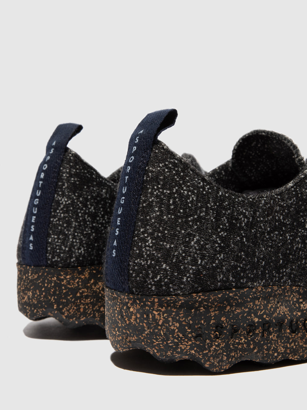 Lace-up Trainers CAMP Black Merino Wool