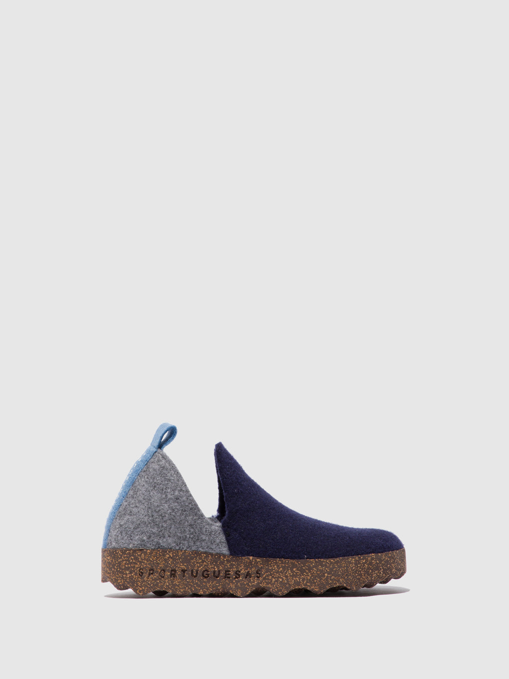 Round Toe Shoes CITY GREY BLUE