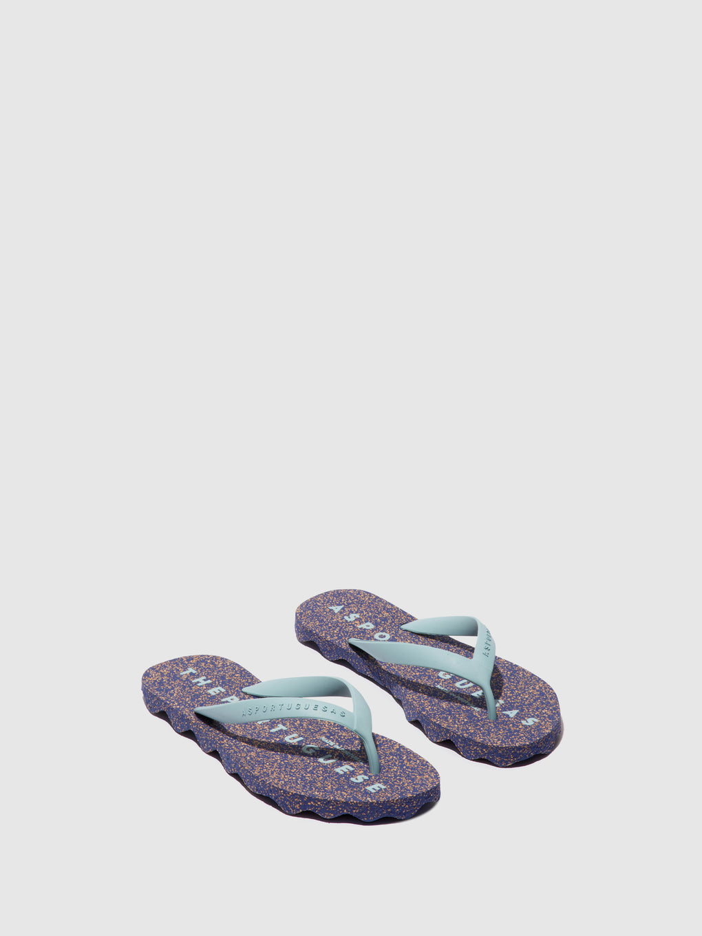 Beach Flip-Flops BASE Blue & cloud strap
