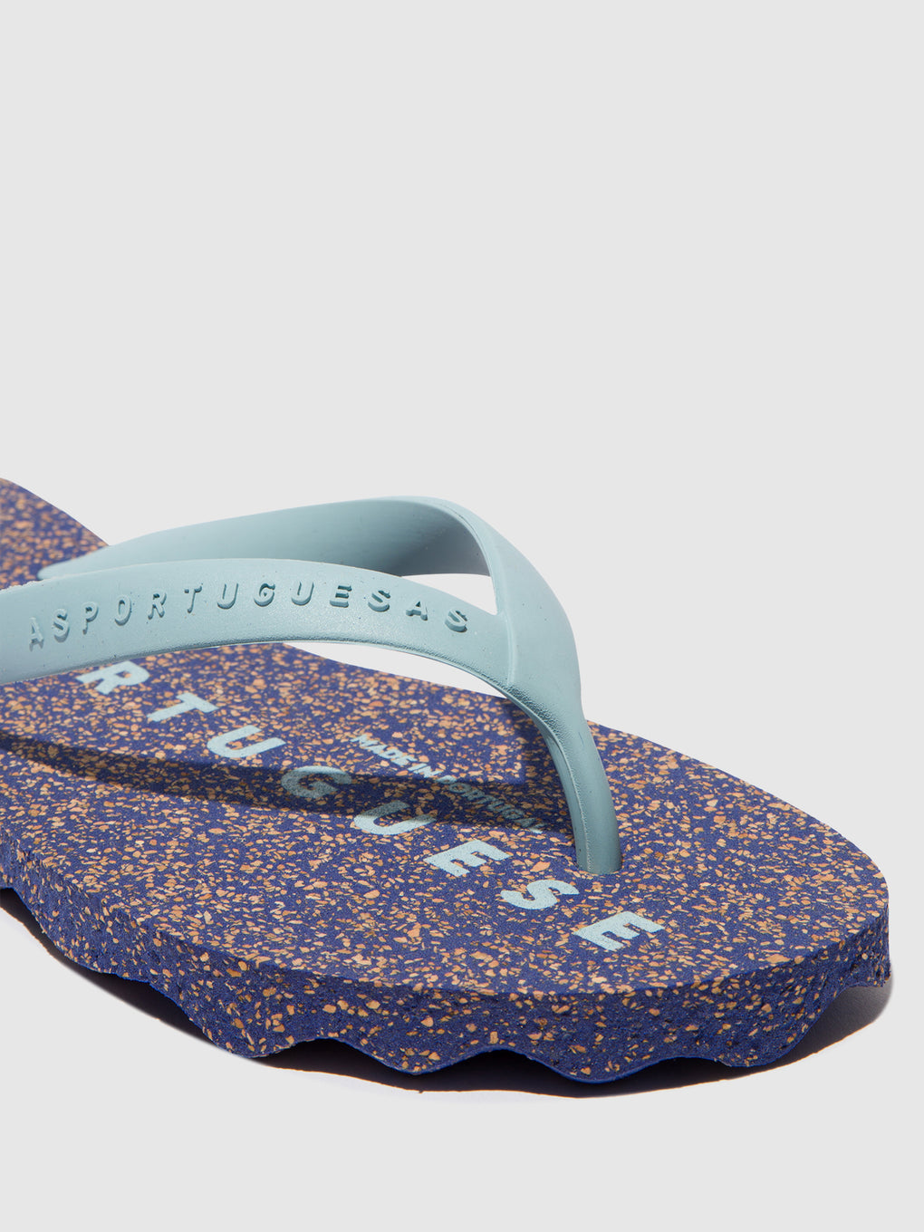 Beach Flip-Flops BASE Blue & cloud strap