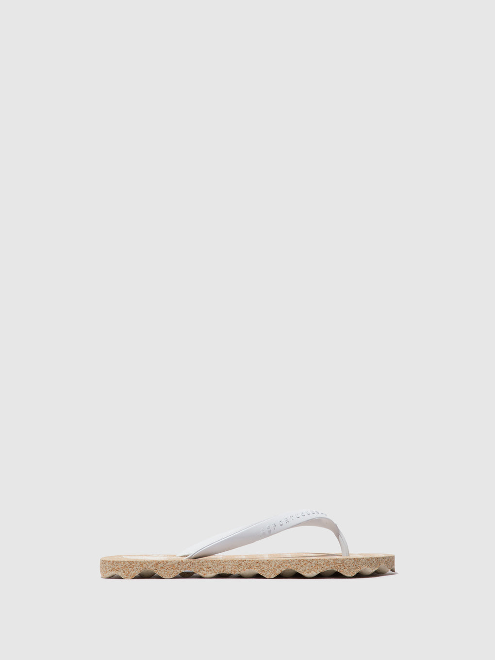 Beach Flip-Flops TURTLE Natural & white strap