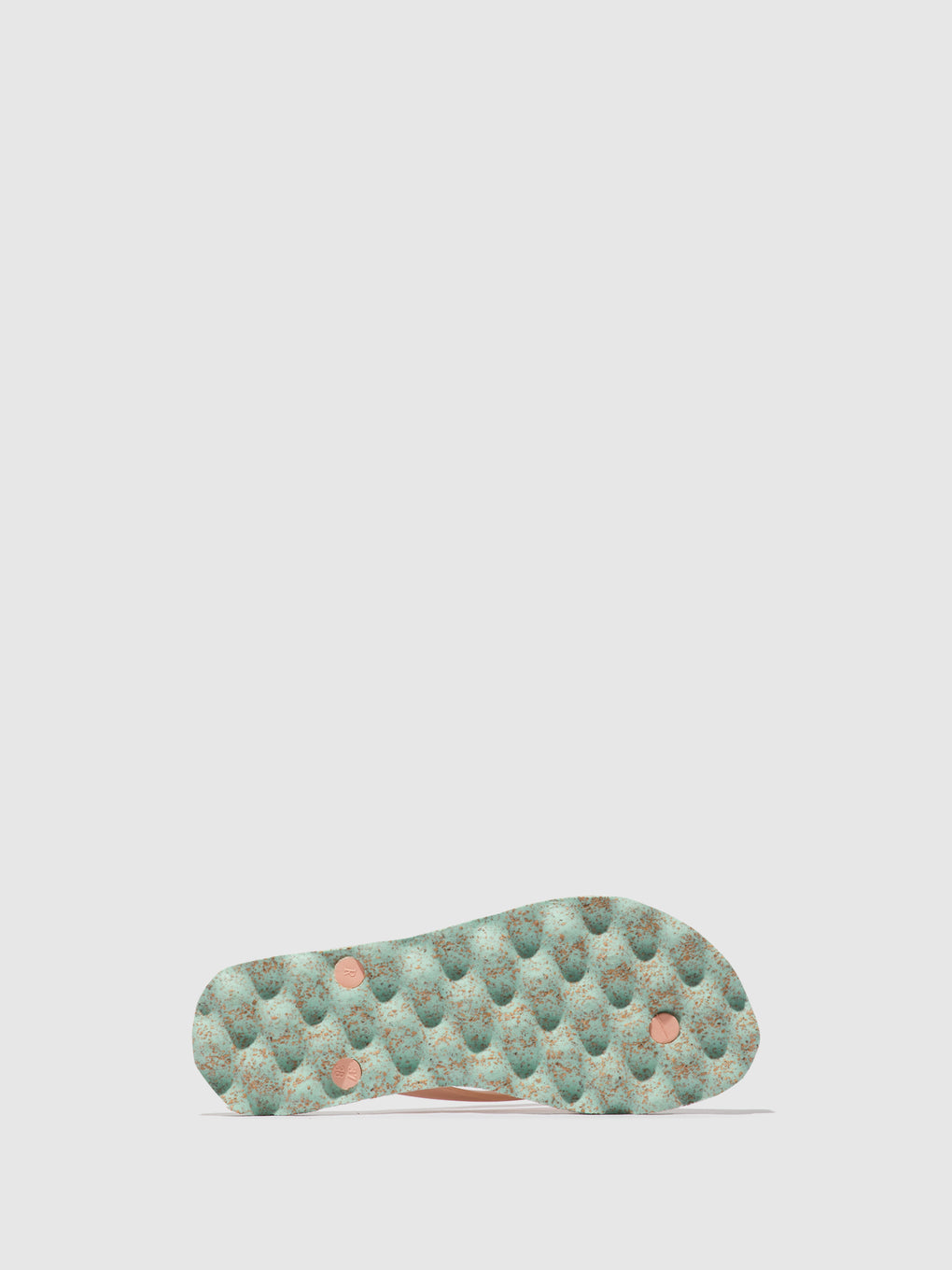 Beach Flip-Flops TURTLE Mint & pink strap