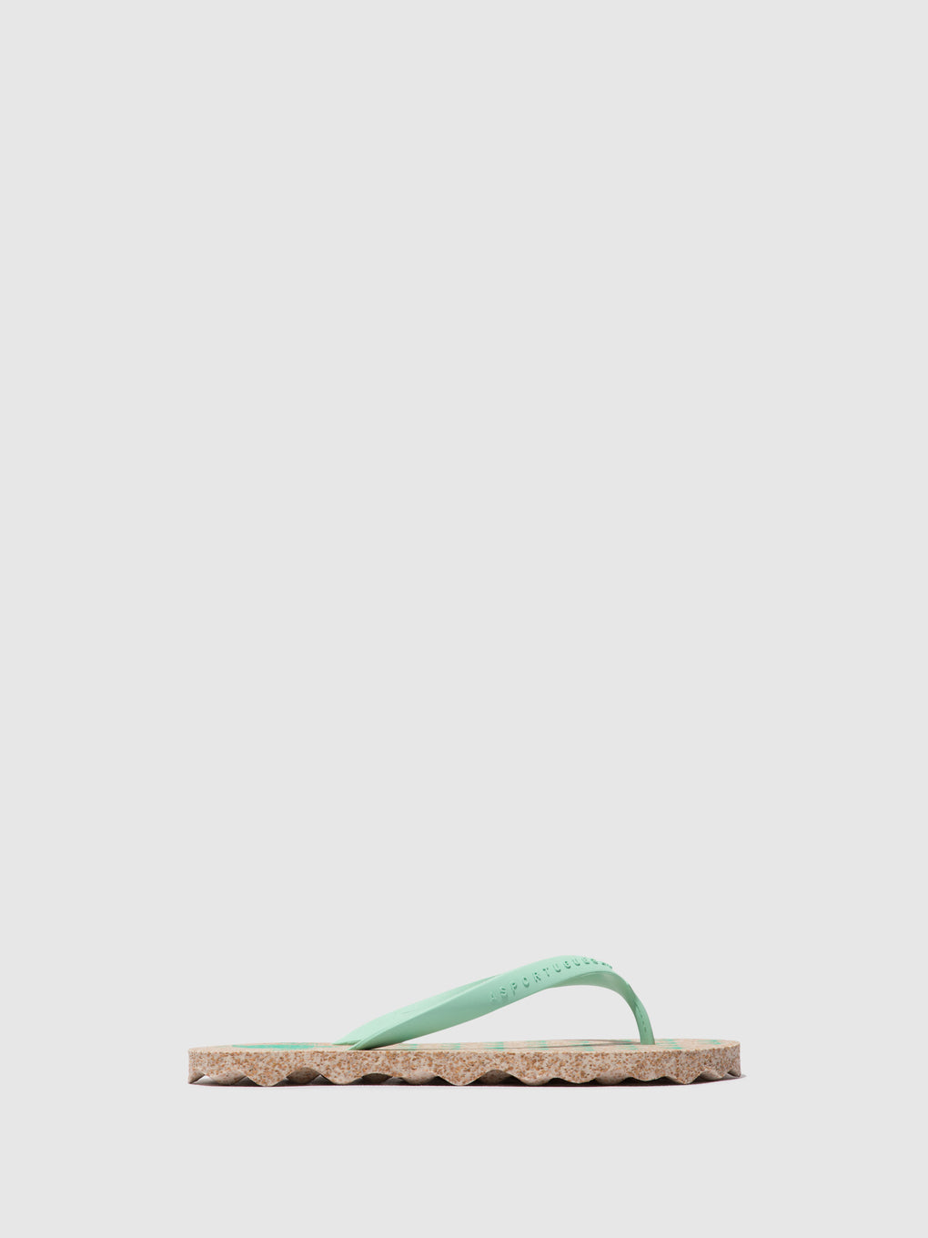Beach Flip-Flops TURTLE Milky & mint strap