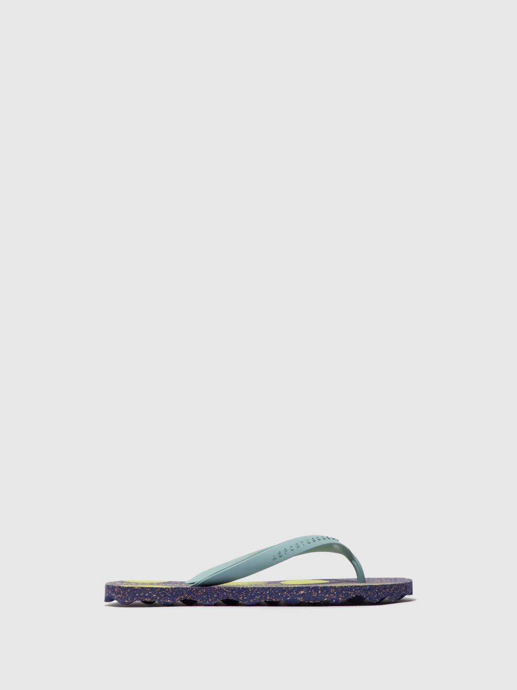 Beach Flip-Flops CORALS Blue & cloud strap