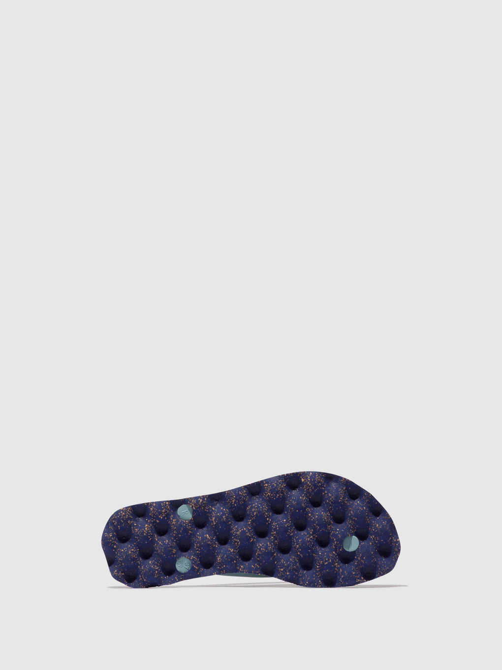 Beach Flip-Flops CORALS Blue & cloud strap