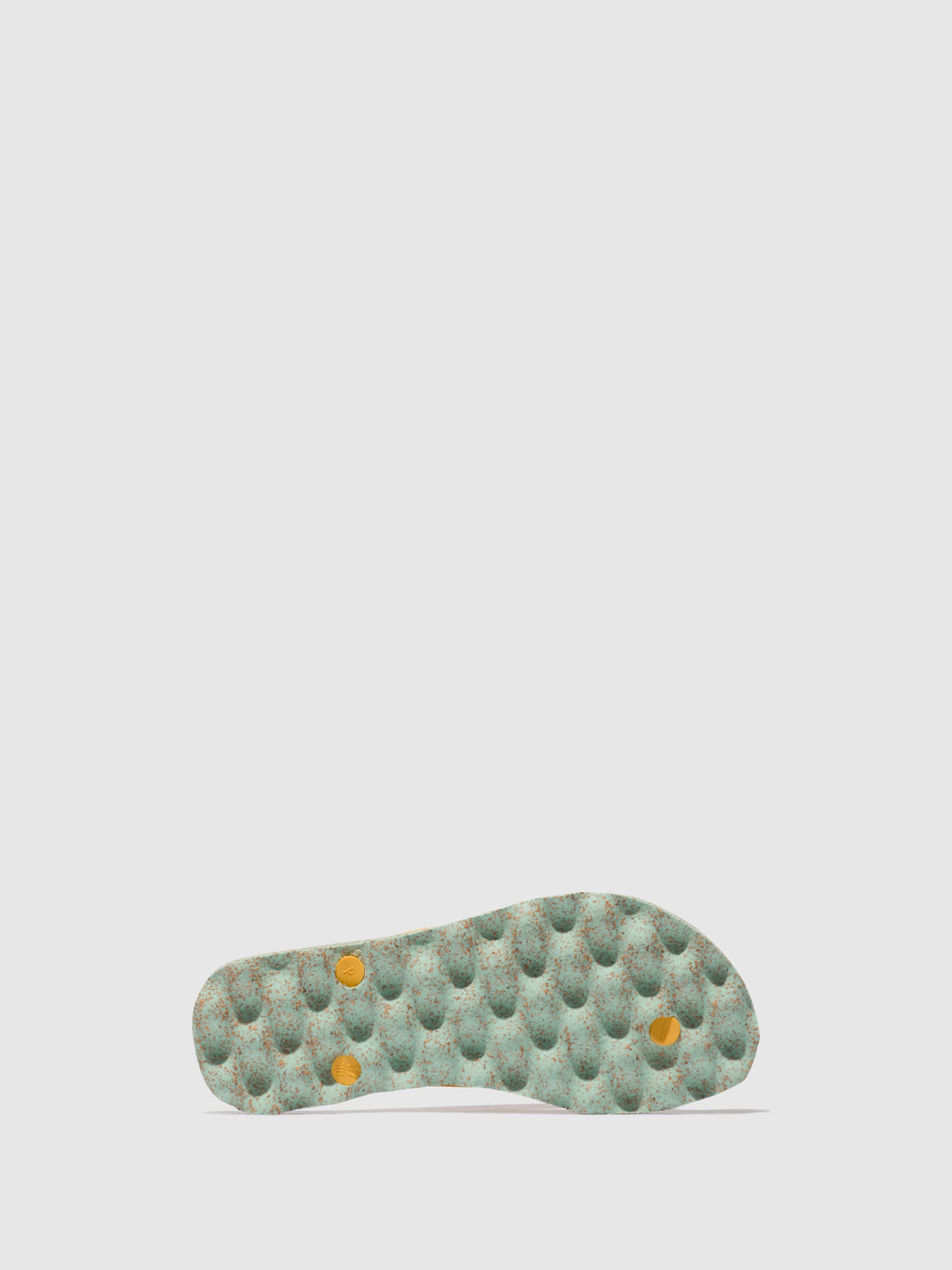 Beach Flip-Flops CORALS Mint & yellow strap