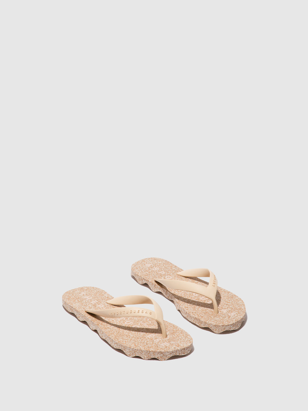 Beach Flip-Flops BASE Milky & cream strap