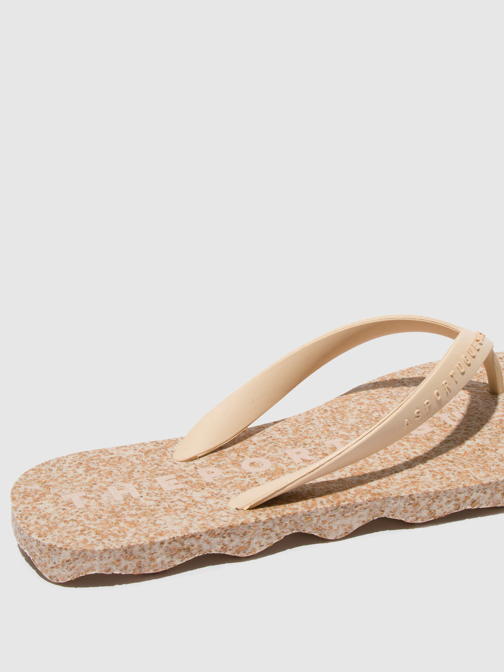 Beach Flip-Flops BASE Milky & cream strap