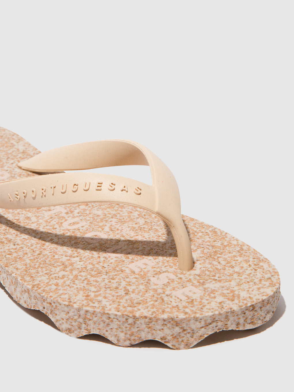 Beach Flip-Flops BASE Milky & cream strap