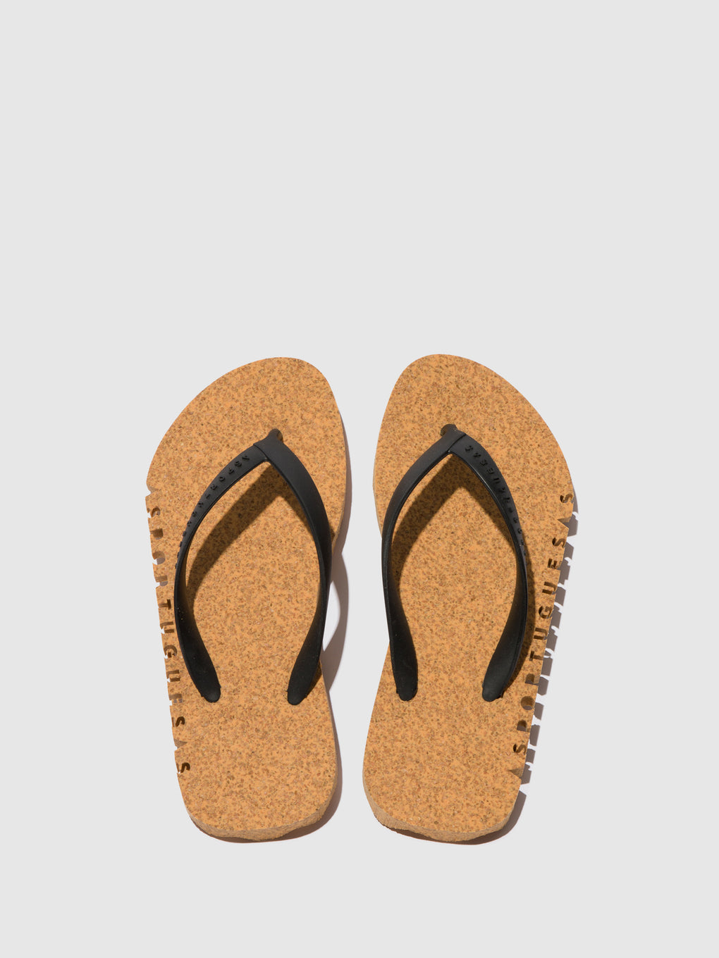 Beach Flip-Flops BUMPY Yellow & black strap