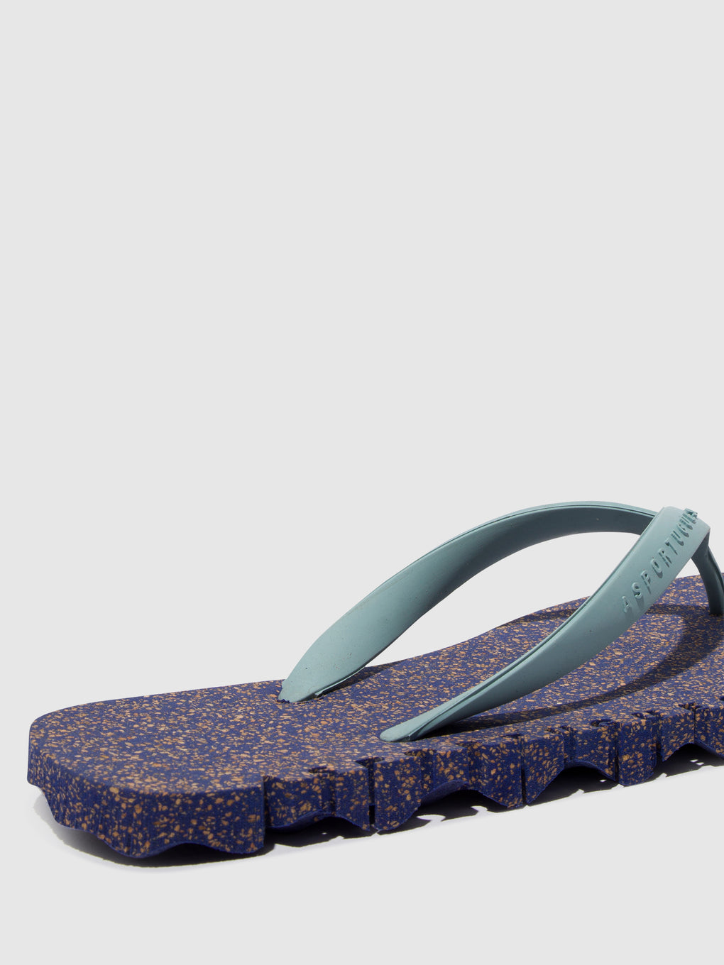 Beach Flip-Flops BUMPY Blue & cloud strap