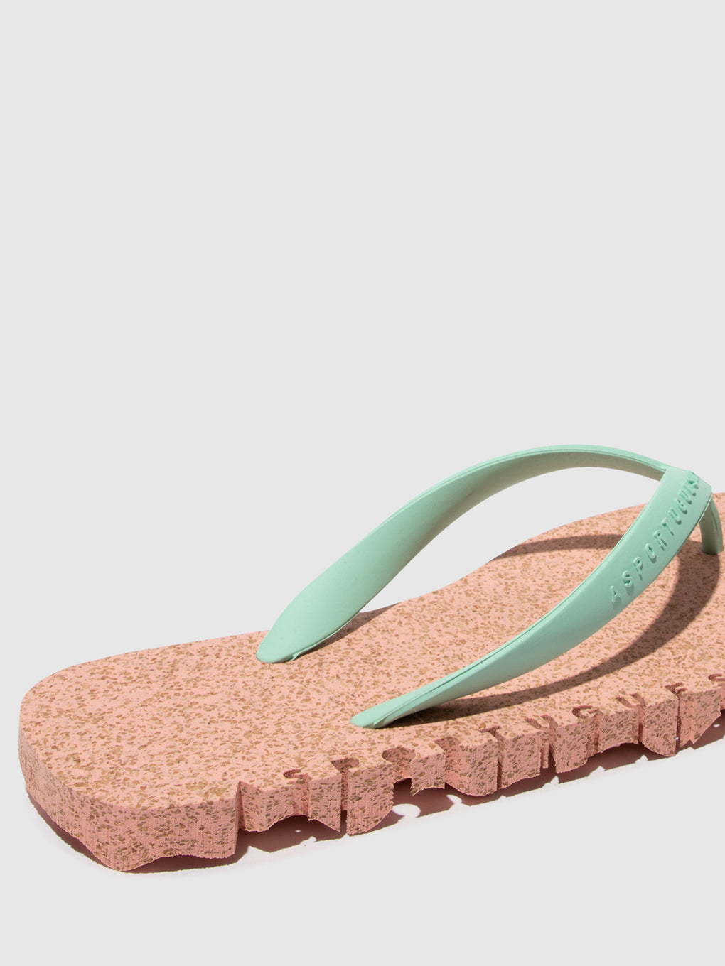 Beach Flip-Flops BUMPY Pink & mint strap