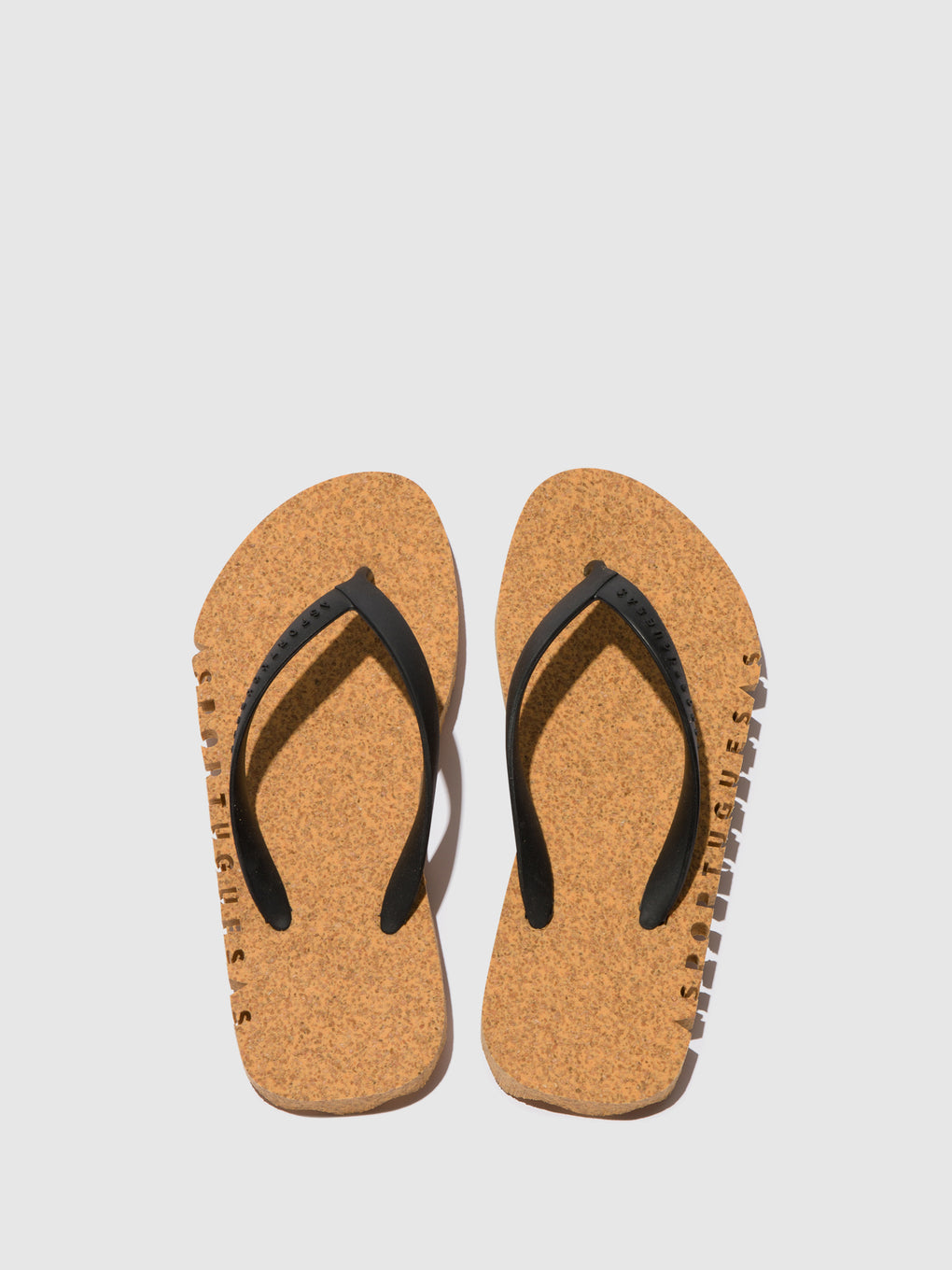 Beach Flip-Flops BUMPY Yellow & black strap