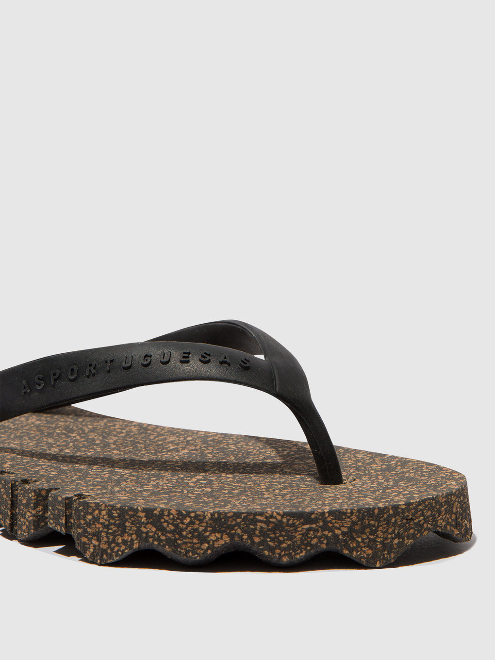 Beach Flip-Flops BUMPY Black & black strap