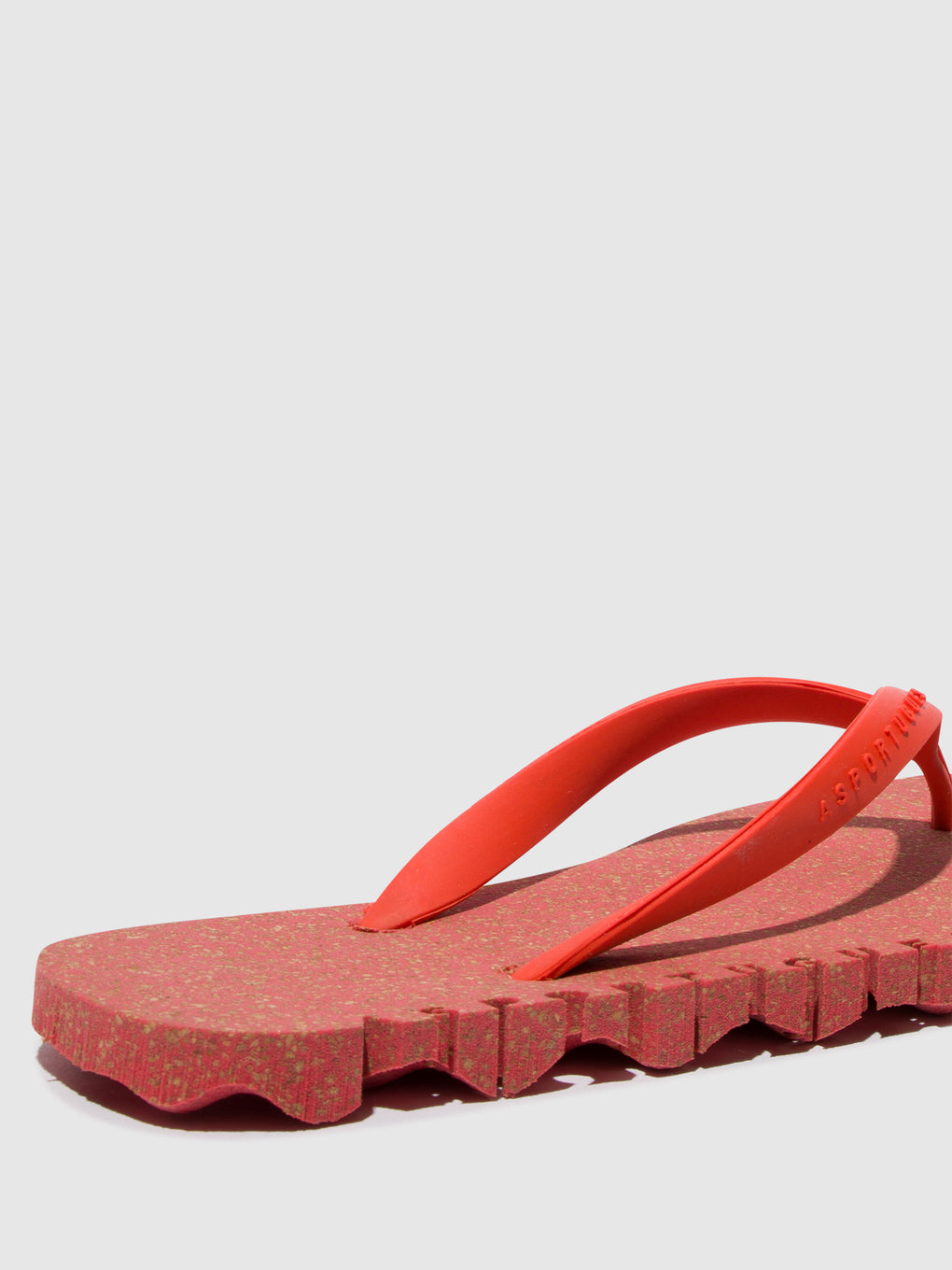 Beach Flip-Flops BUMPY Red & red strap
