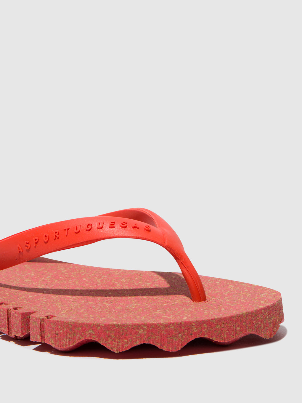 Beach Flip-Flops BUMPY Red & red strap