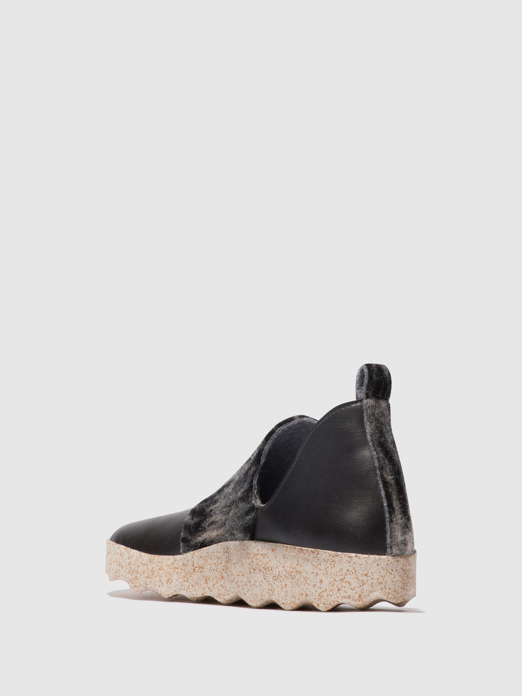Round Toe Shoes CITY GREY/BLACK